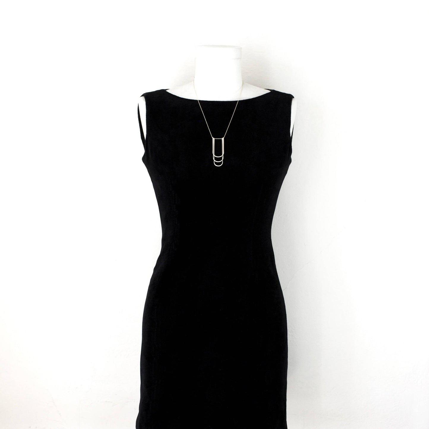 L.Greenwalt Jewelry Waterfall Necklace, Silver