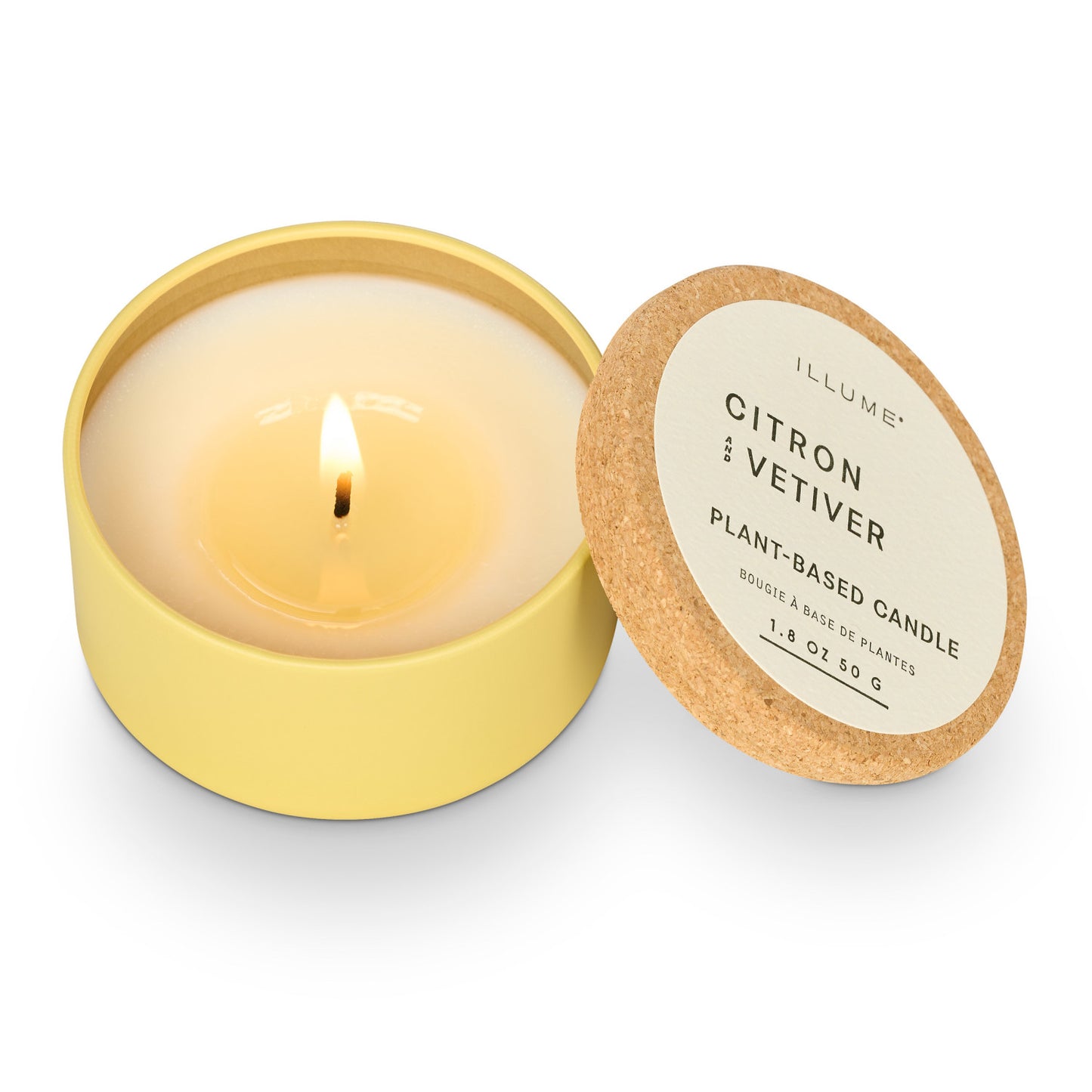 Citron & Vetiver Verde Tin with Cork Lid