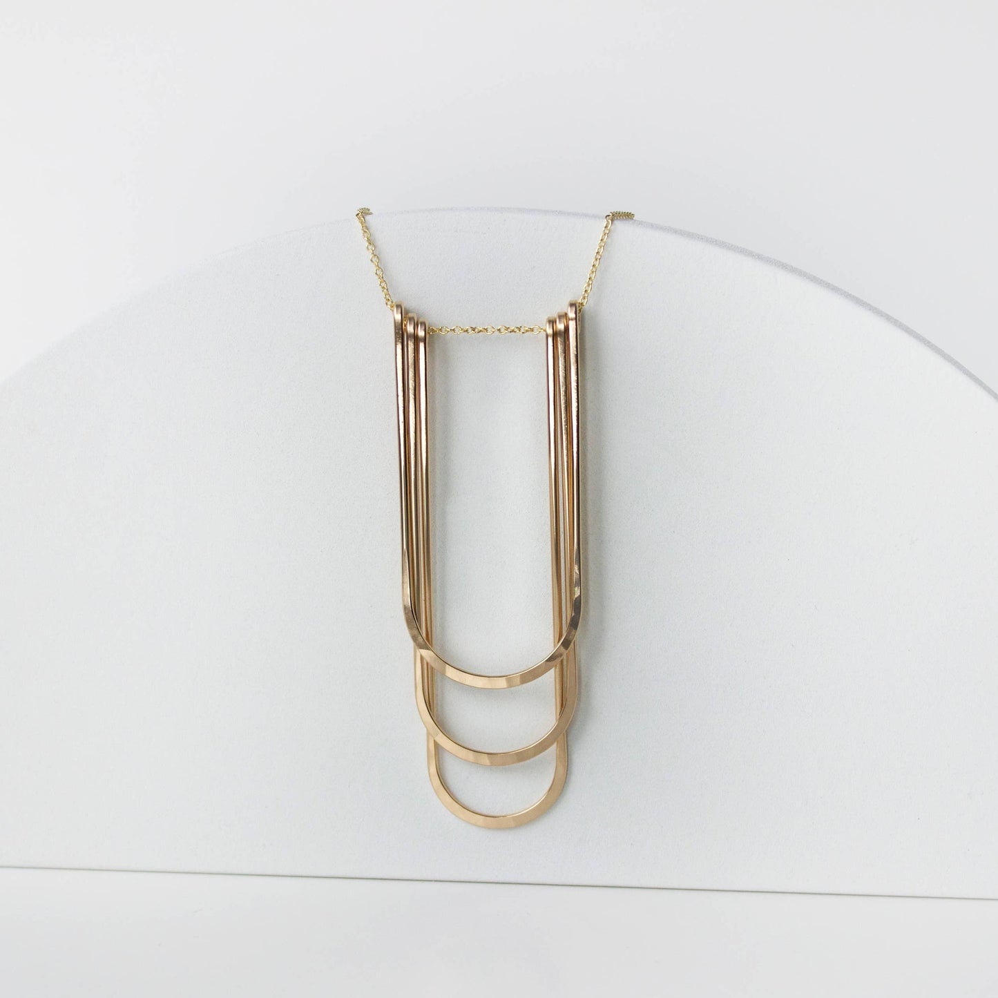 L.Greenwalt Jewelry Waterfall Necklace, Silver