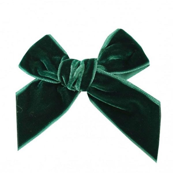 KIDS HAIR BOWS - Green