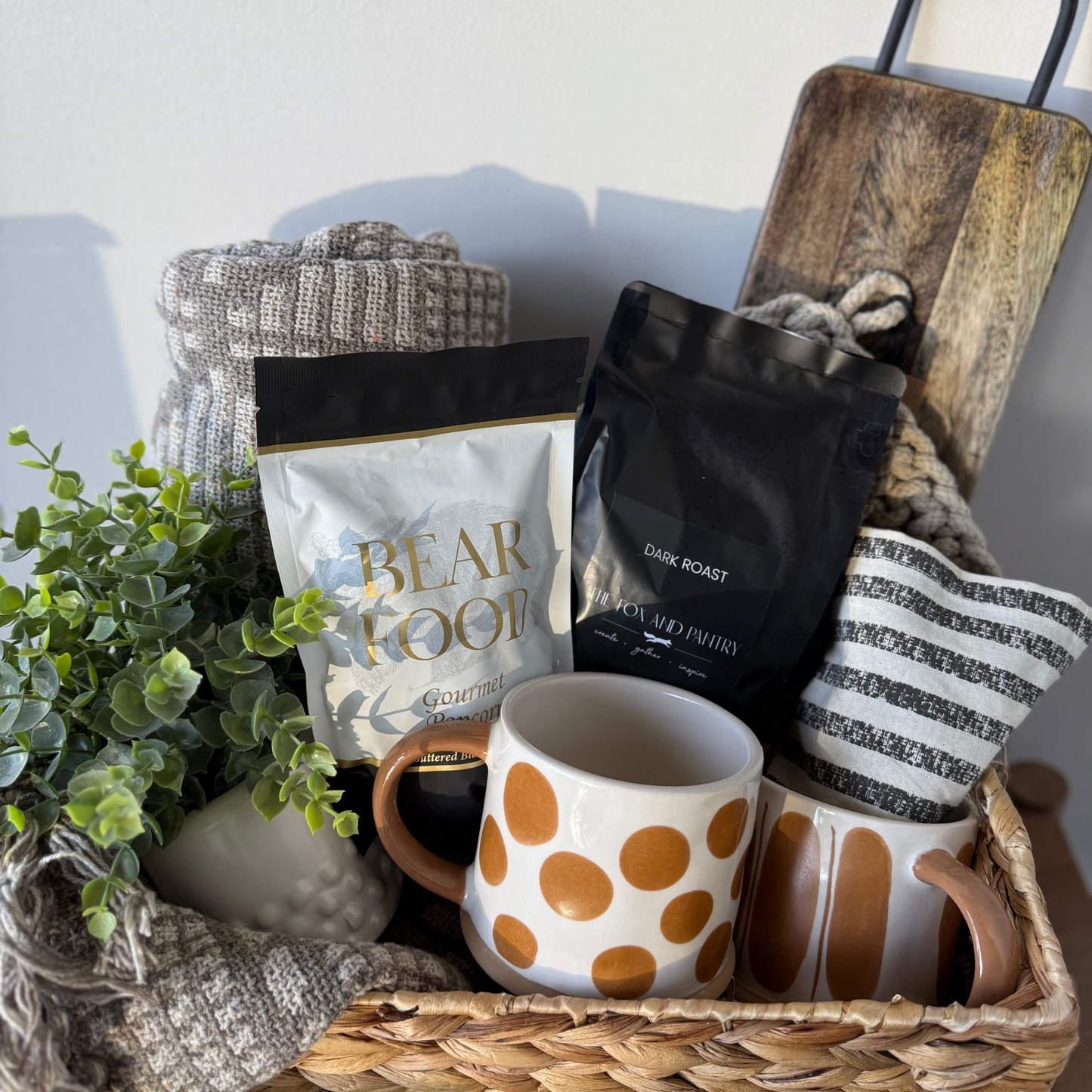 Cozy Mornings Crate Gift Basket