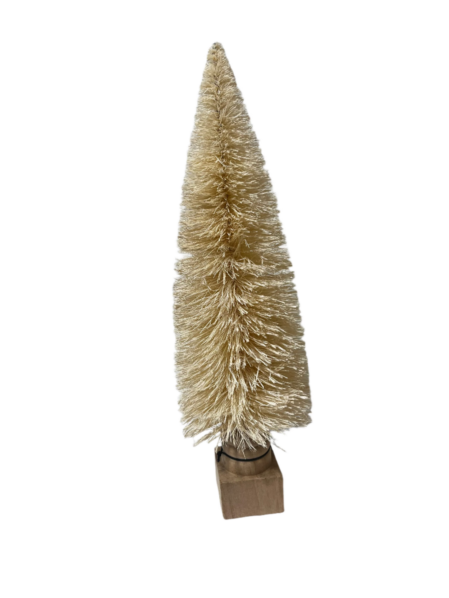 Large Bottle Brush Tree With Wood Base