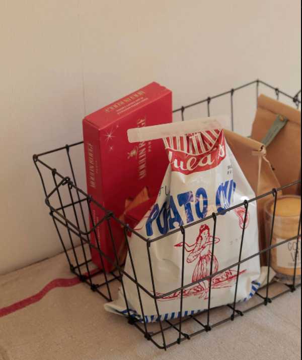 Large Market Basket Black Wire