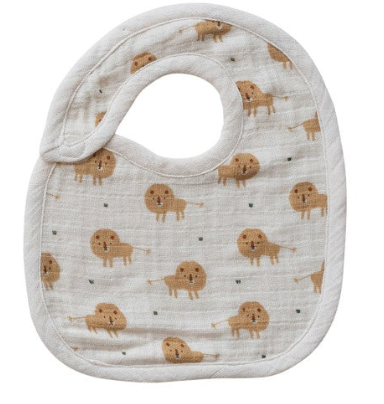 Cotton Double Cloth Printed Baby Bib with Pattern
