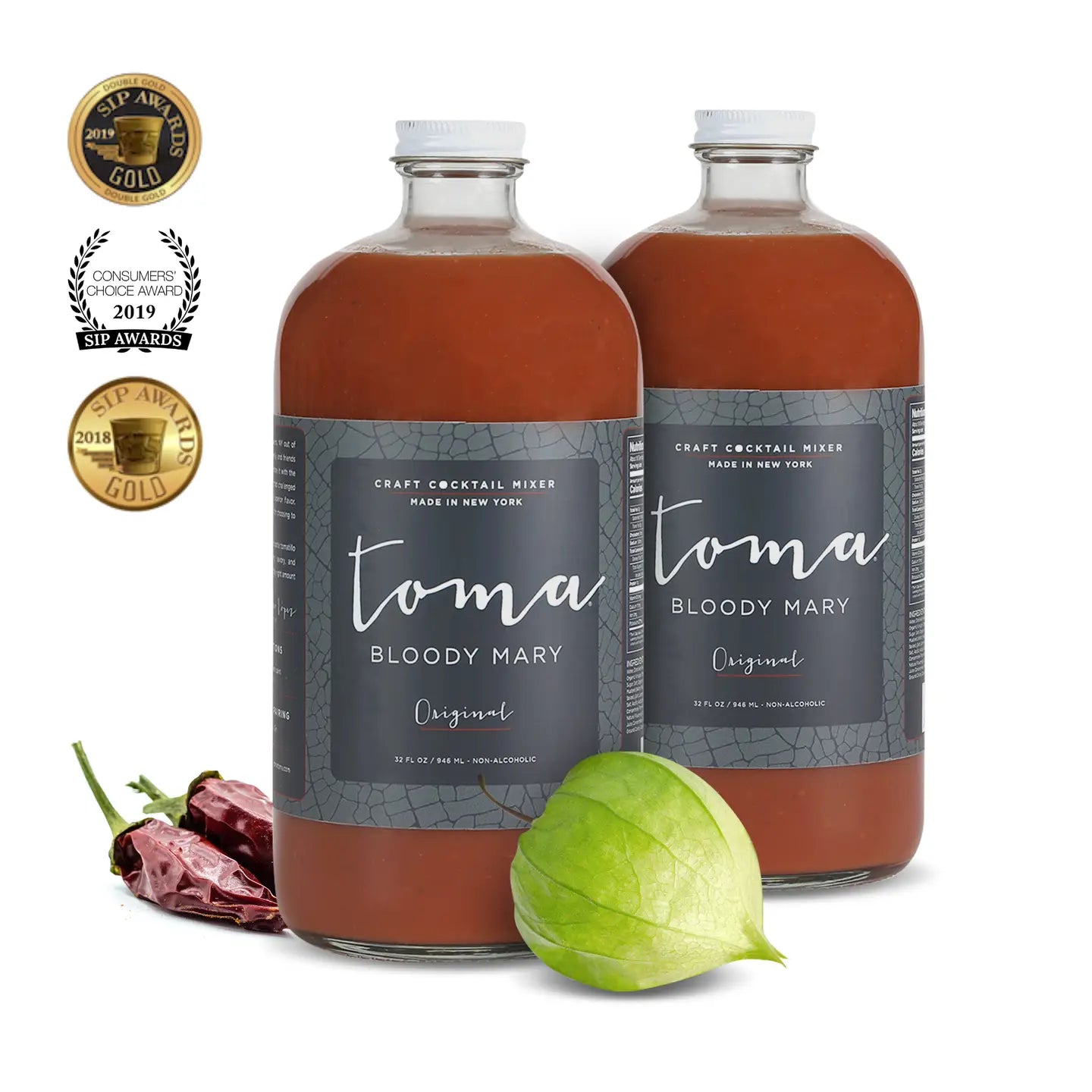 Toma Bloody Mary Mixer - PICANTE - 6 Bottles x 32oz main image 1