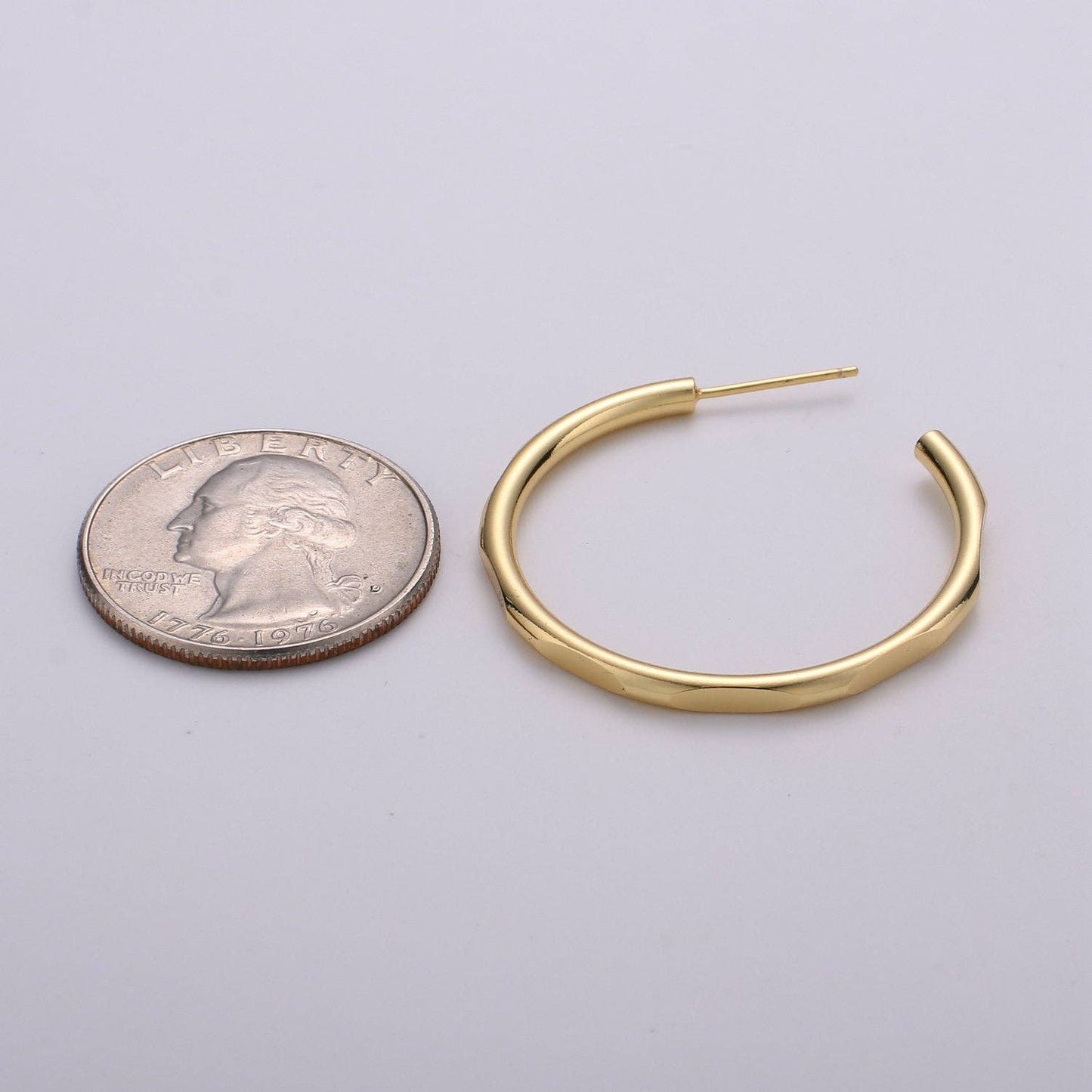 Gold Hoop Earring Minimalist