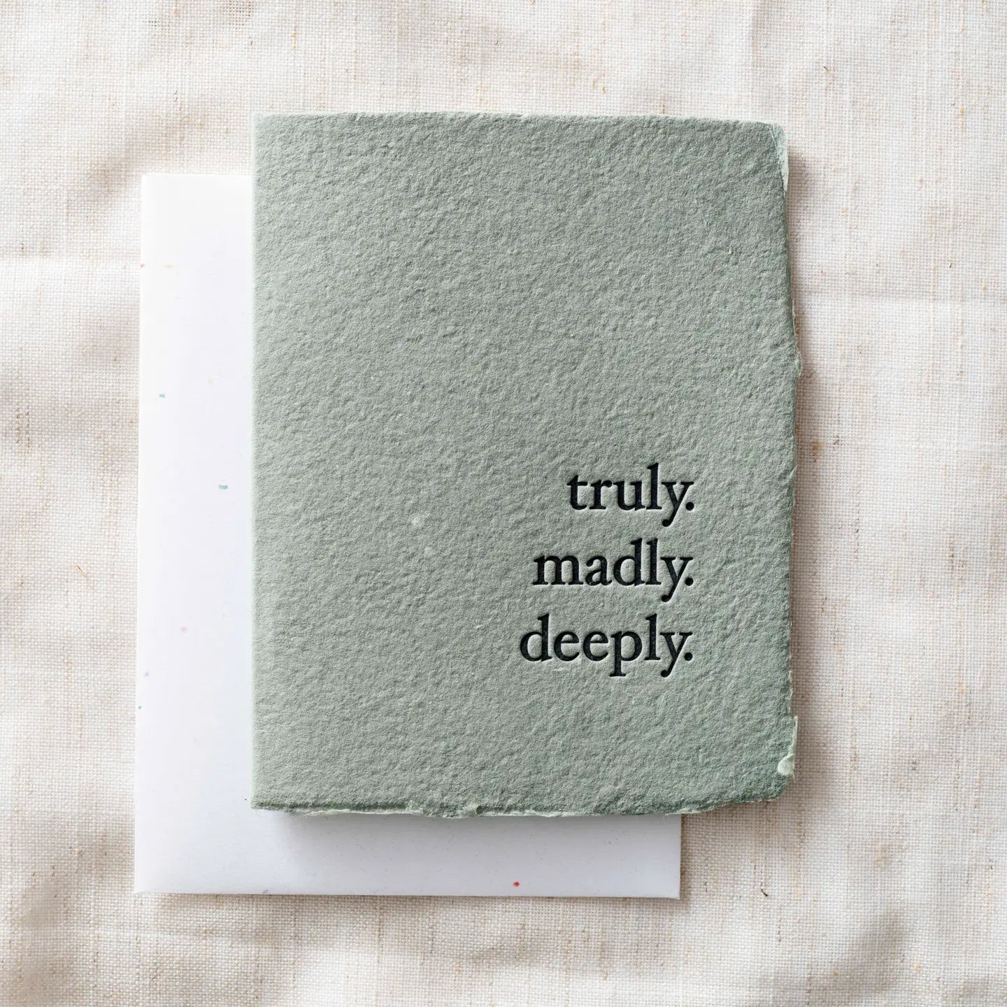 "Truly Madly Deeply" | Love Wedding Anniversary Greeting Card -