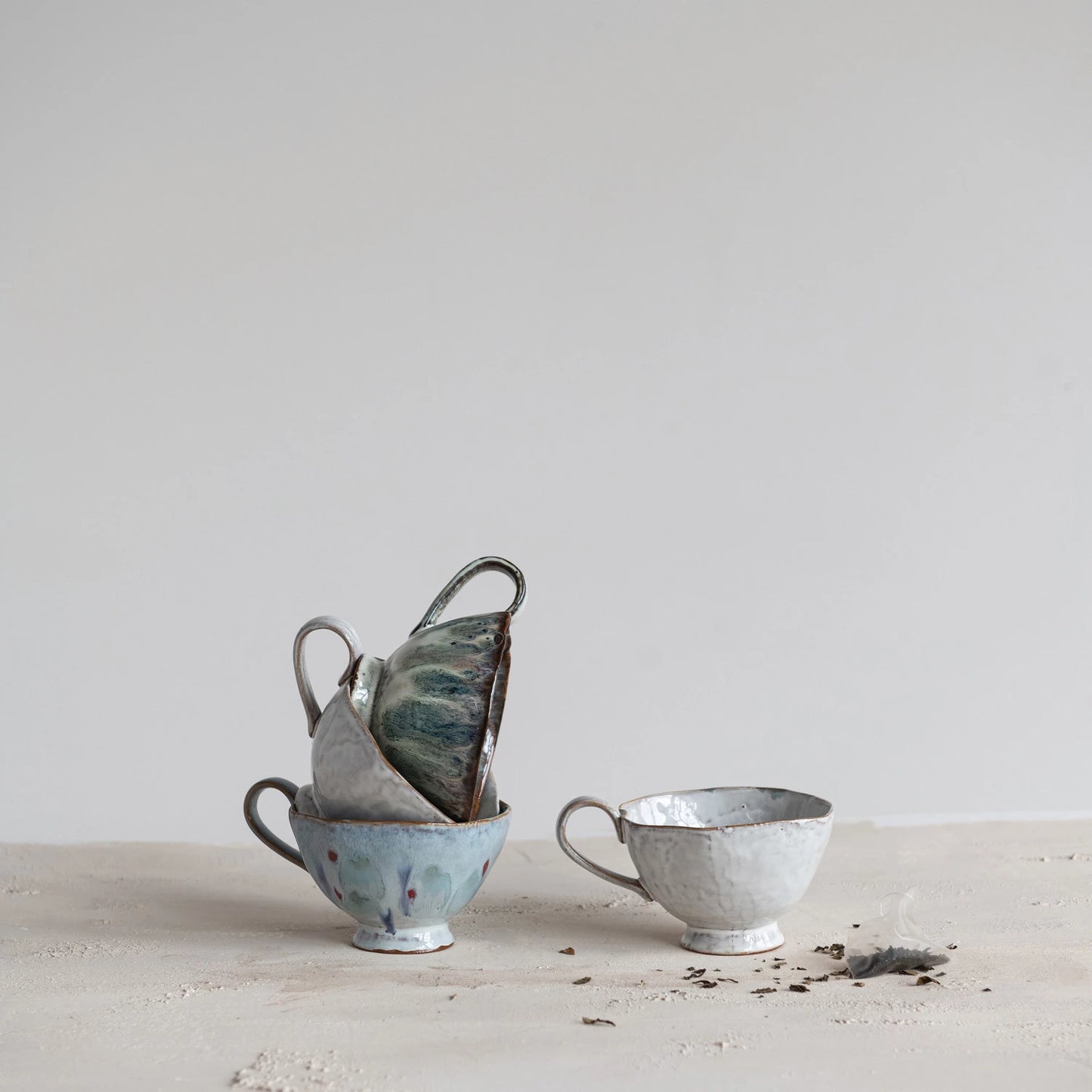 Footed Mug w/ Reactive Glaze