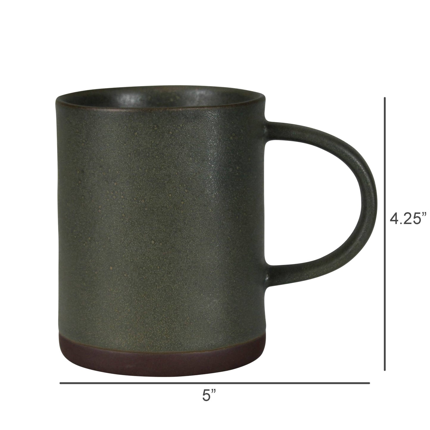 Charcoal GreyMug, Ceramic,
