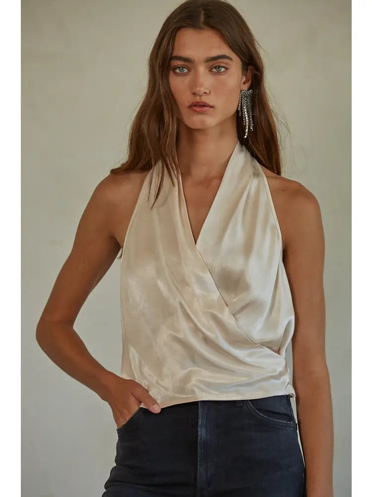 THE ELLA TOP - White Sand