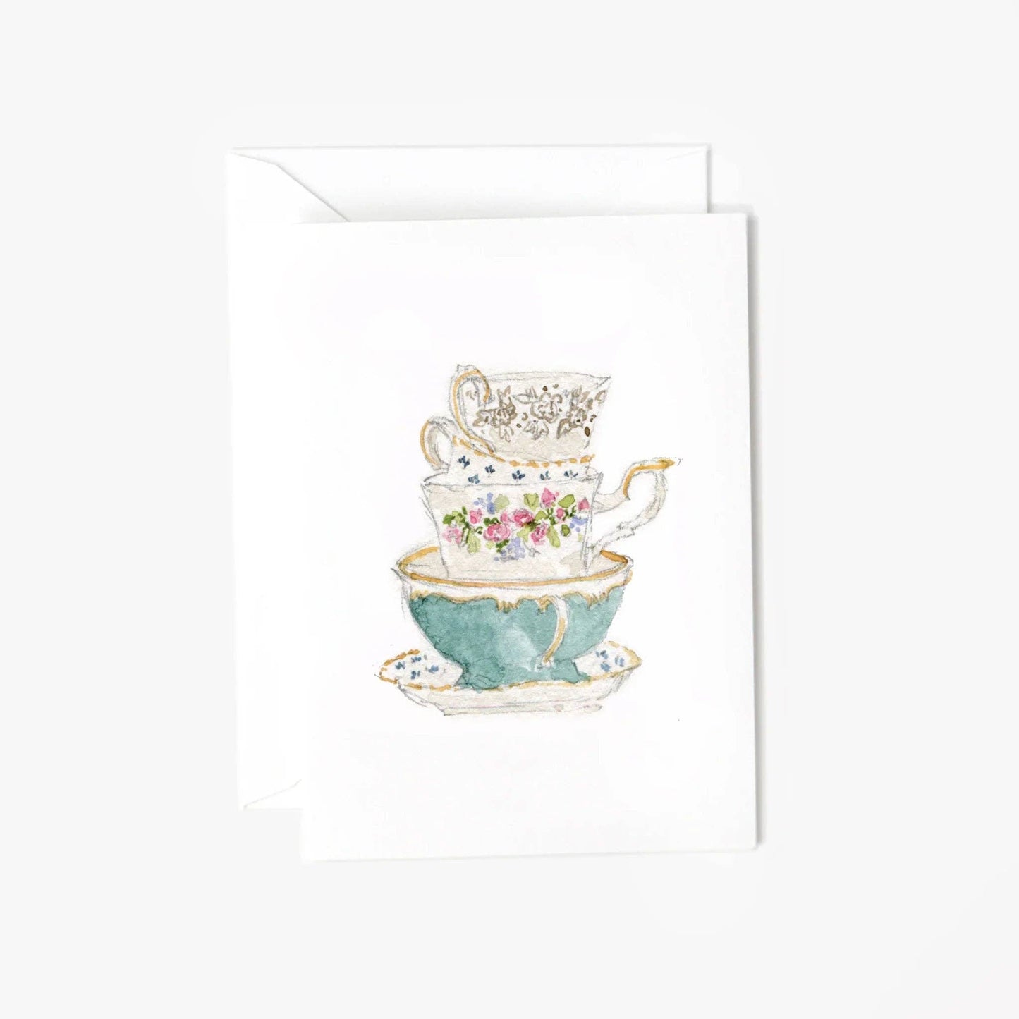 Teacups mini enclosure notecard