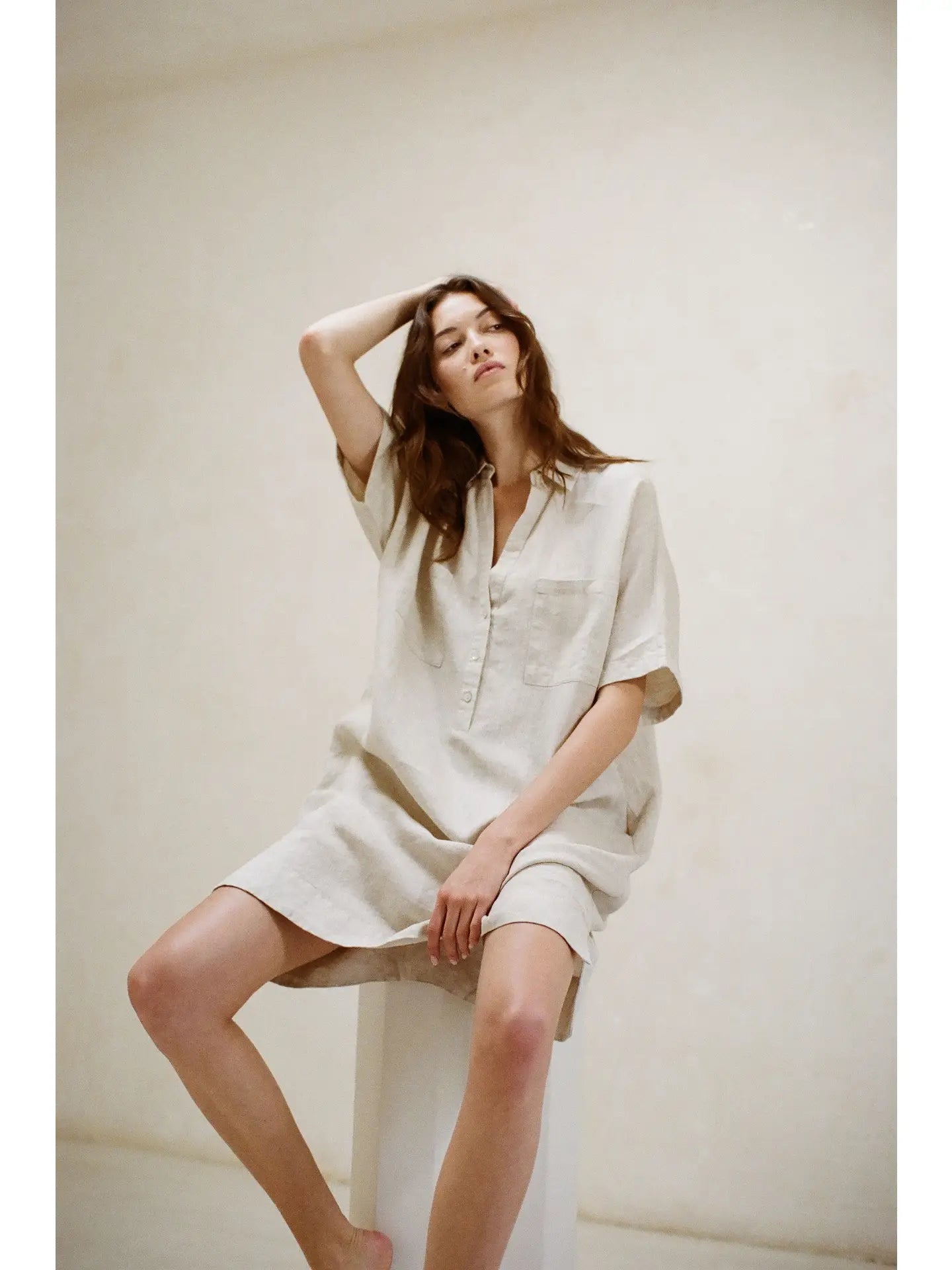 THE EVELIA LINEN DRESS
