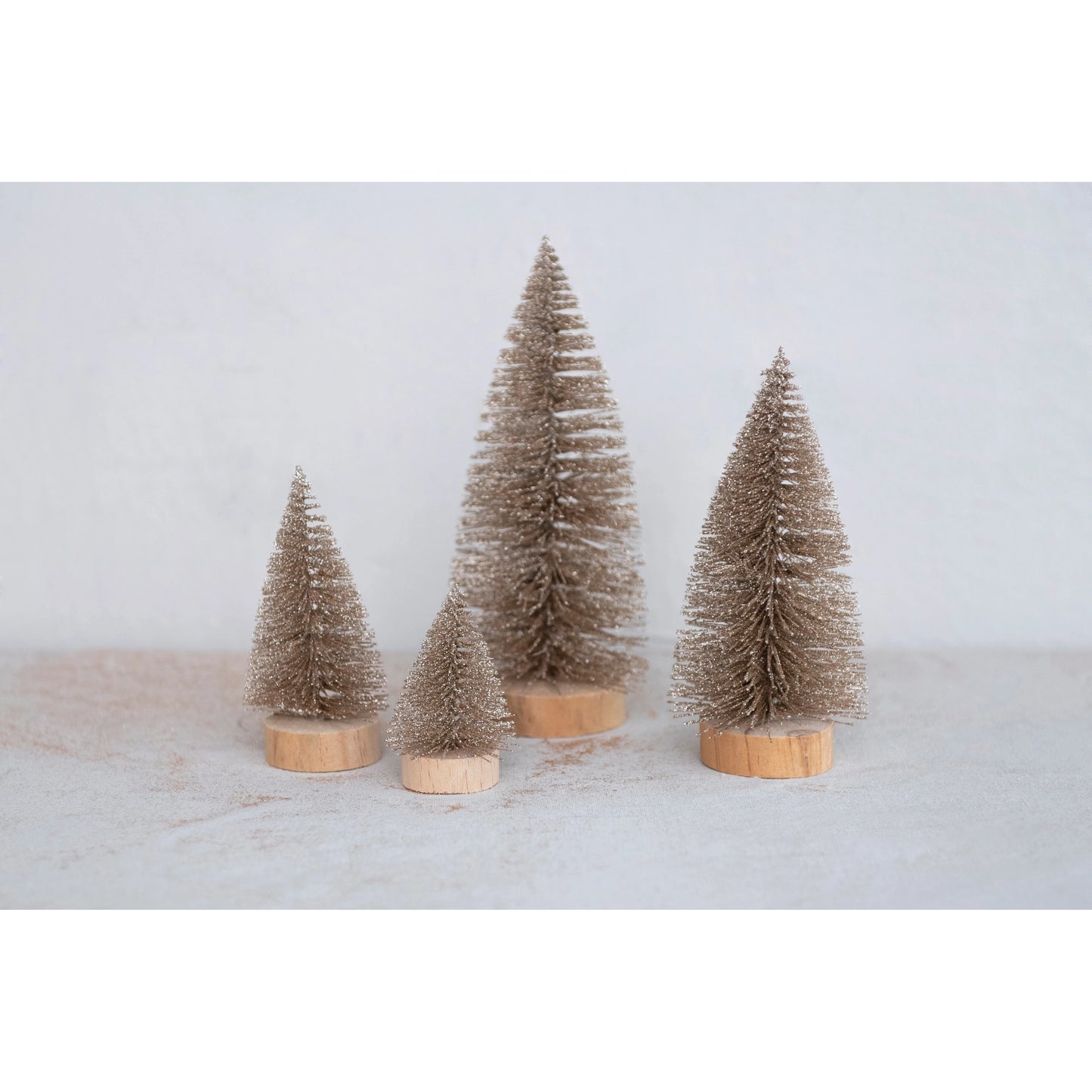 Glitter Bottle Brush Trees