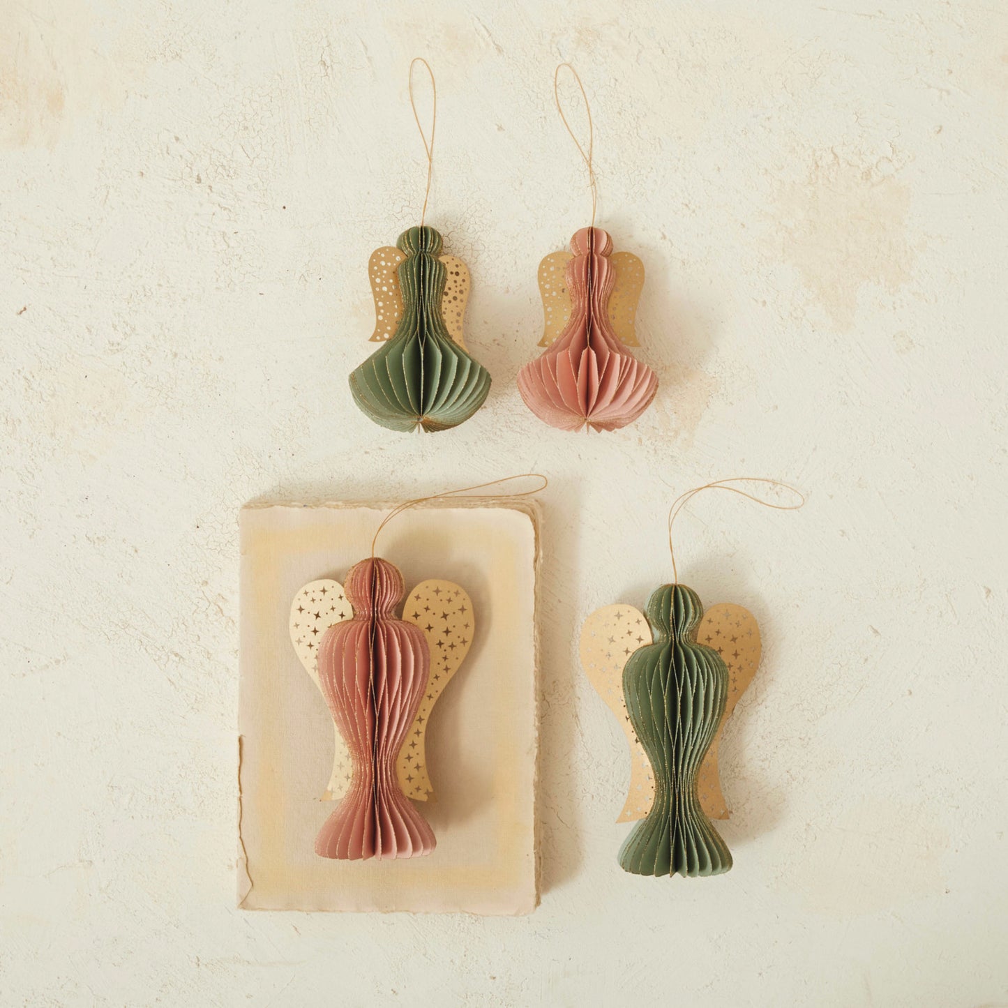 Paper Folding Angel Honeycomb Ornament