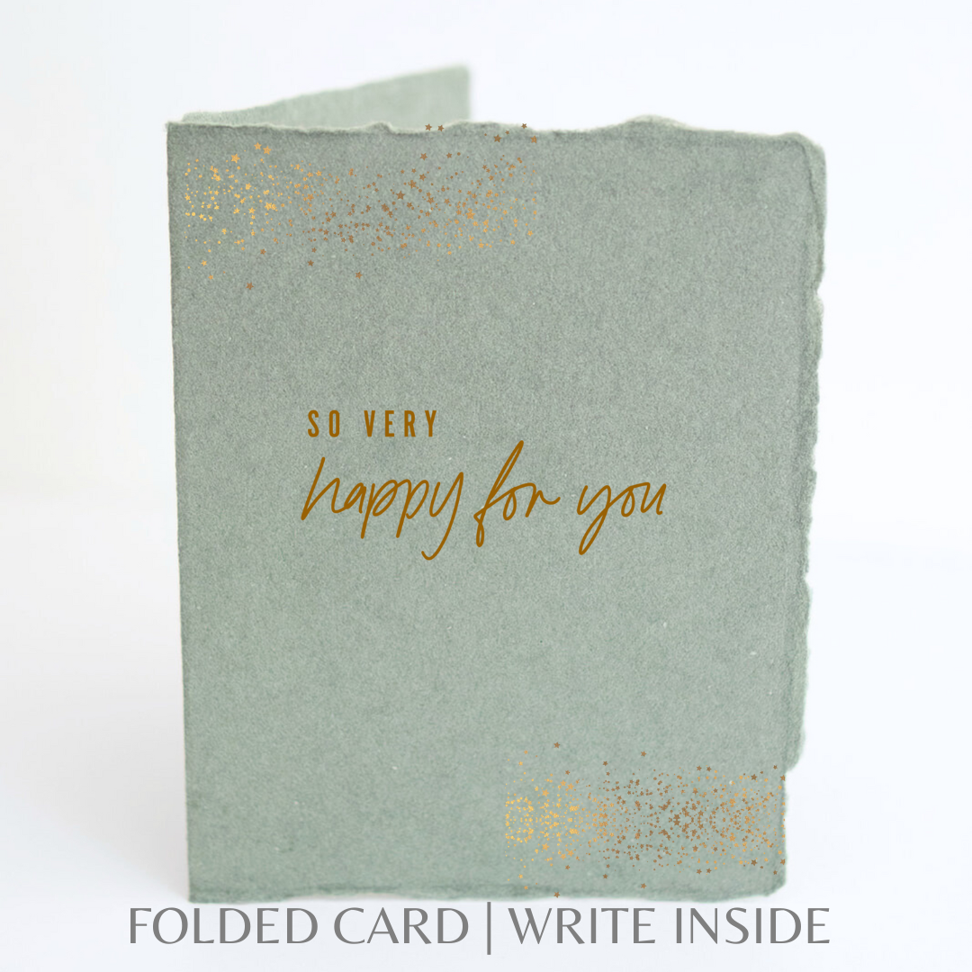 So Very Happy For You | Foil Greeting Card