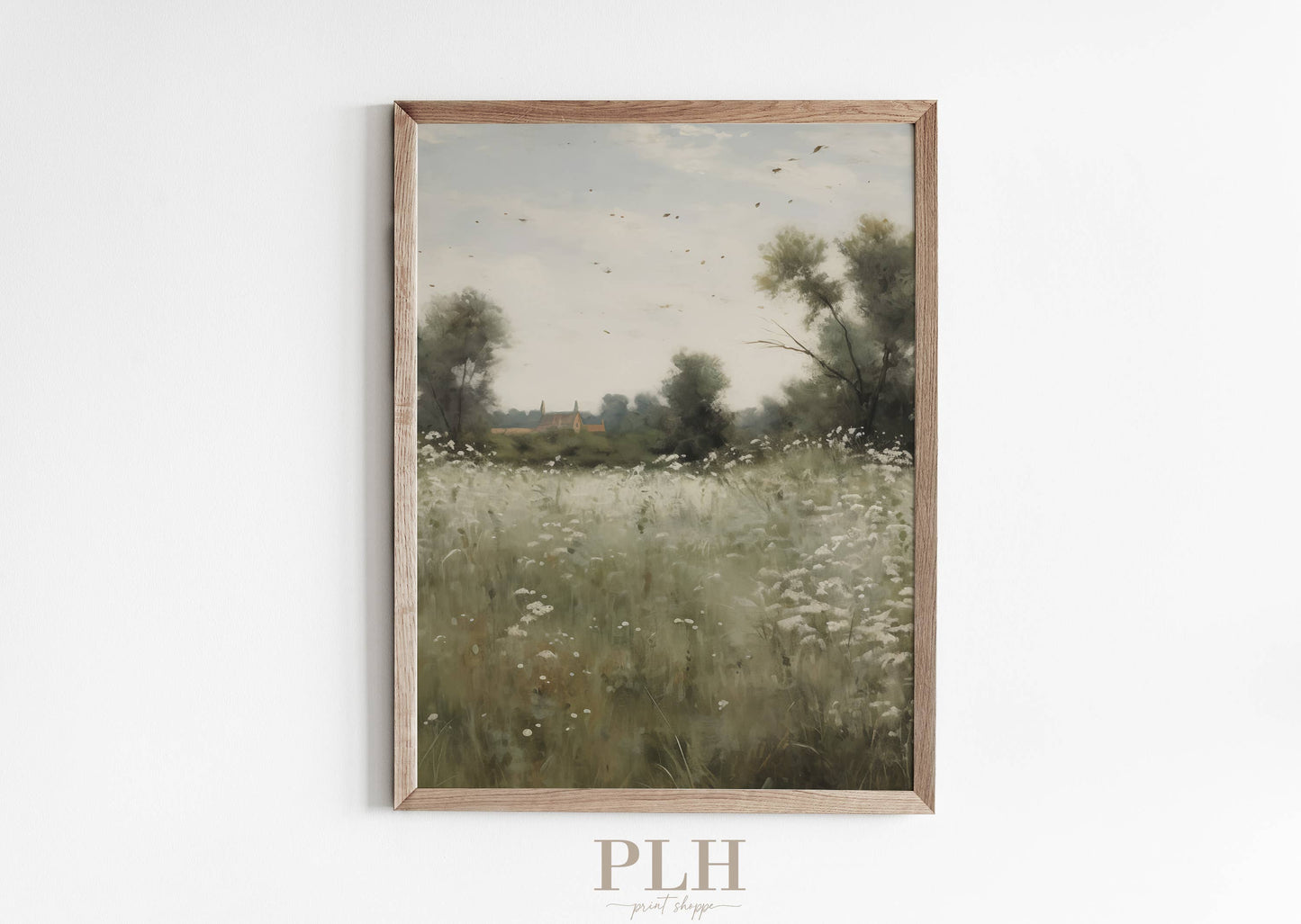 Vintage Field Landscape Premium Quality Art Print (not framed)