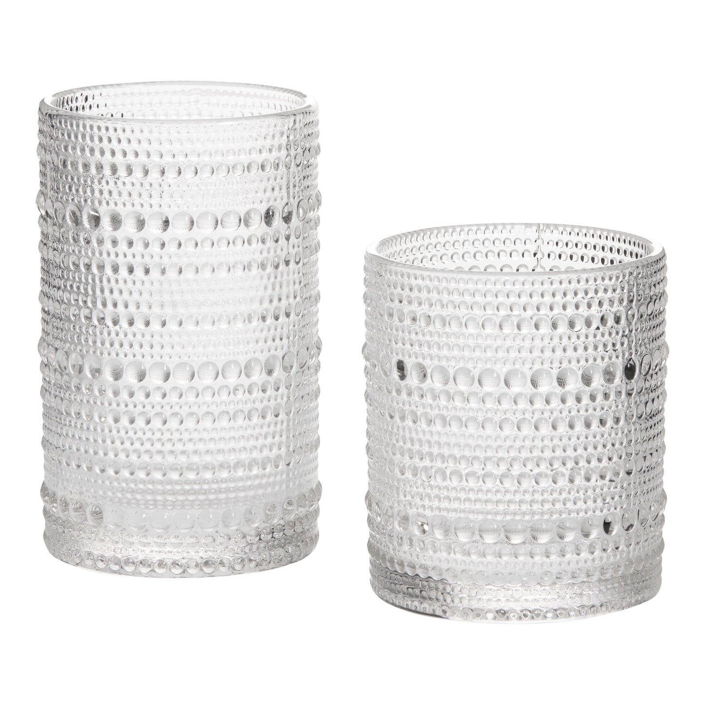 Clear Beaded Glass Short