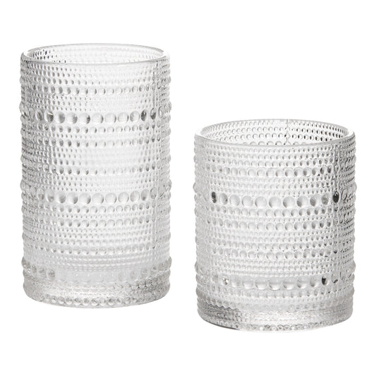Clear Beaded Glass Short