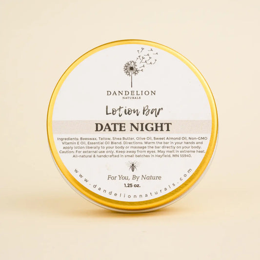 Patchouli Vanilla Tallow Lotion Bar - Date Night