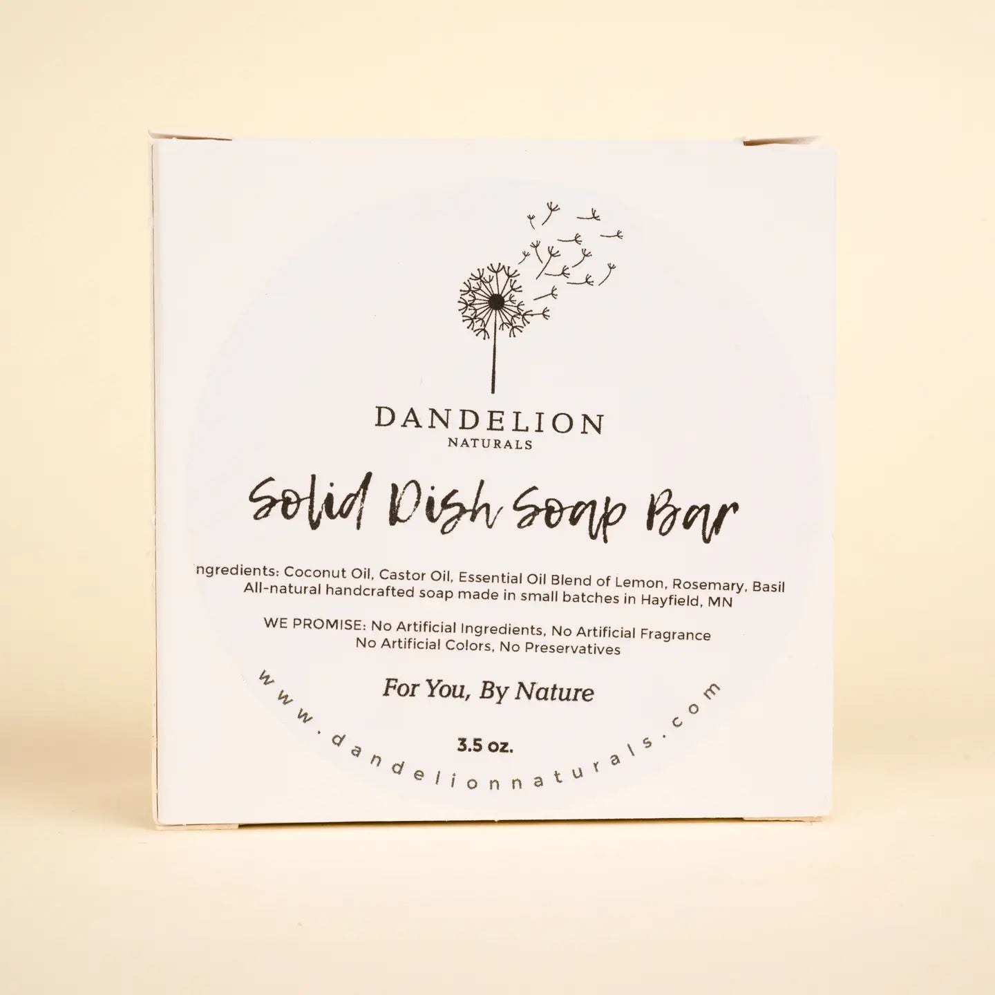 Solid Dish Soap Bar | Dish Soap | Lemon + Basil + Rosemary