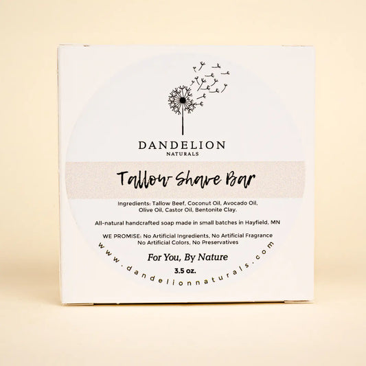 Shave Bar | Shave Soap | Tallow Shave Soap | Unscented Soap
