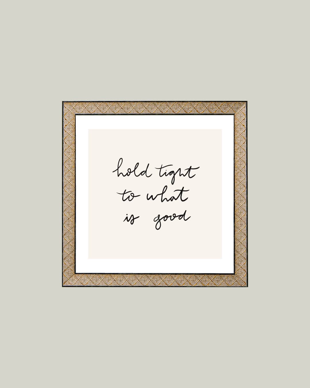 Hold Tight Framed Antique Print