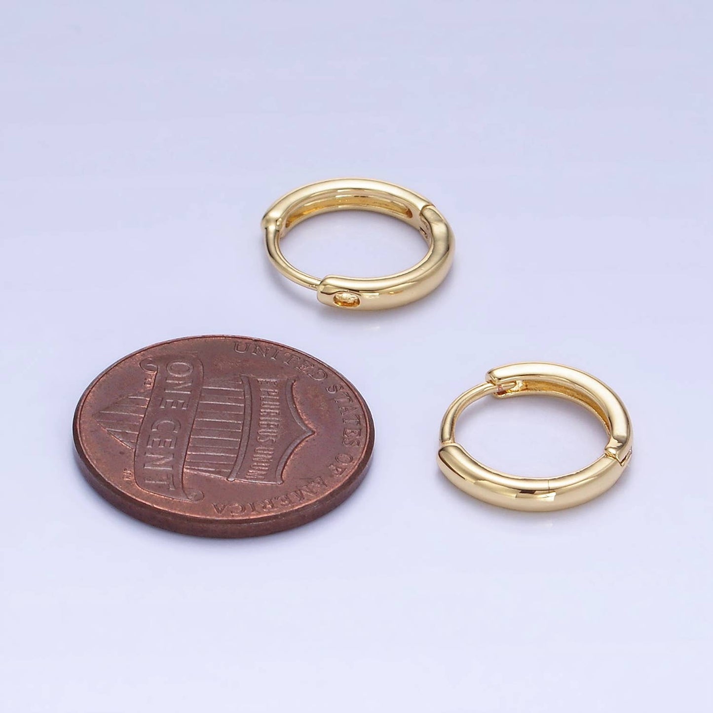 Halo 14K Gold Filled Minimalist Huggie Earrings