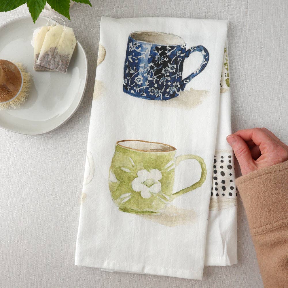Tea towel - mugs