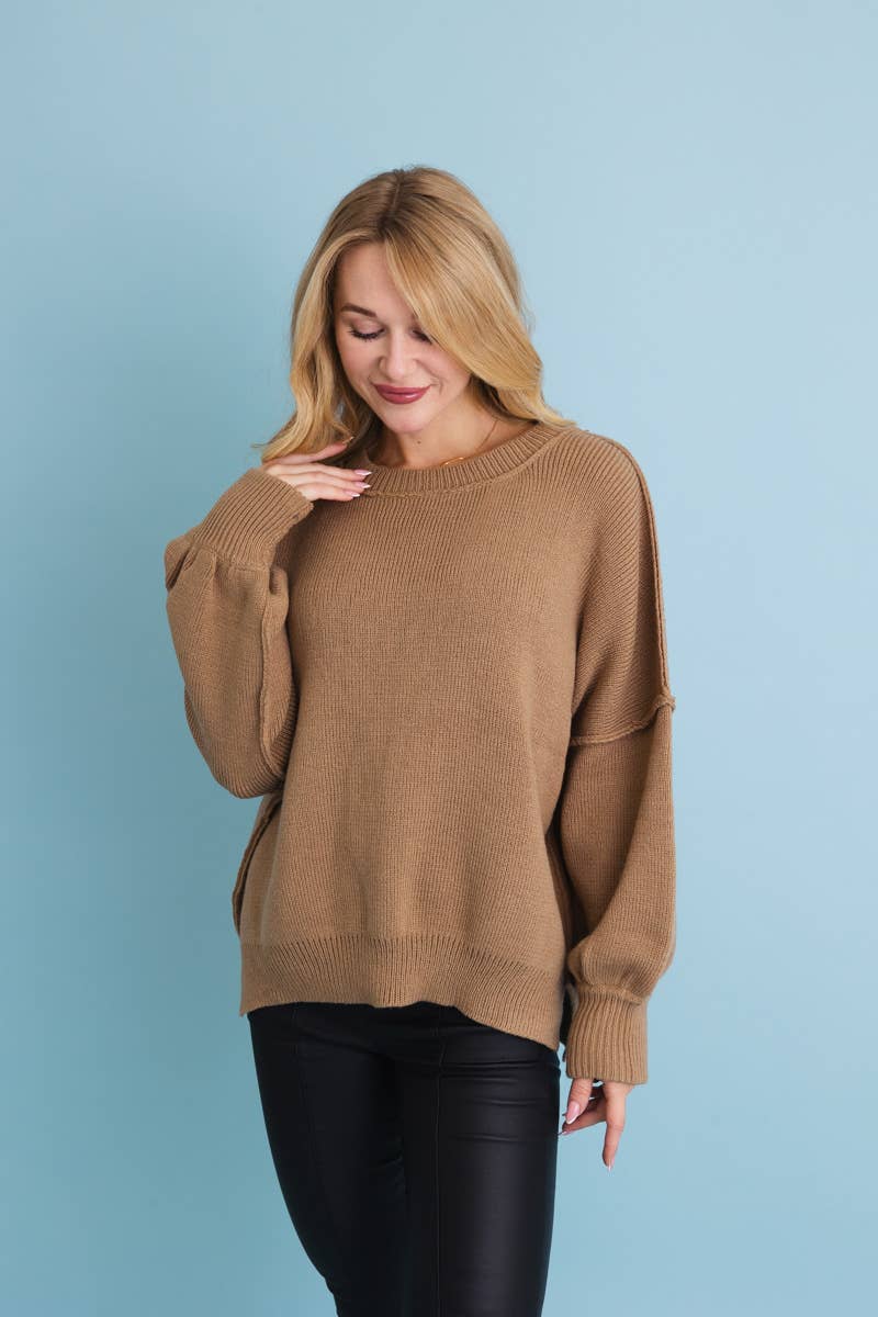 Green Cozy Mood Oversized Pullover Sweater