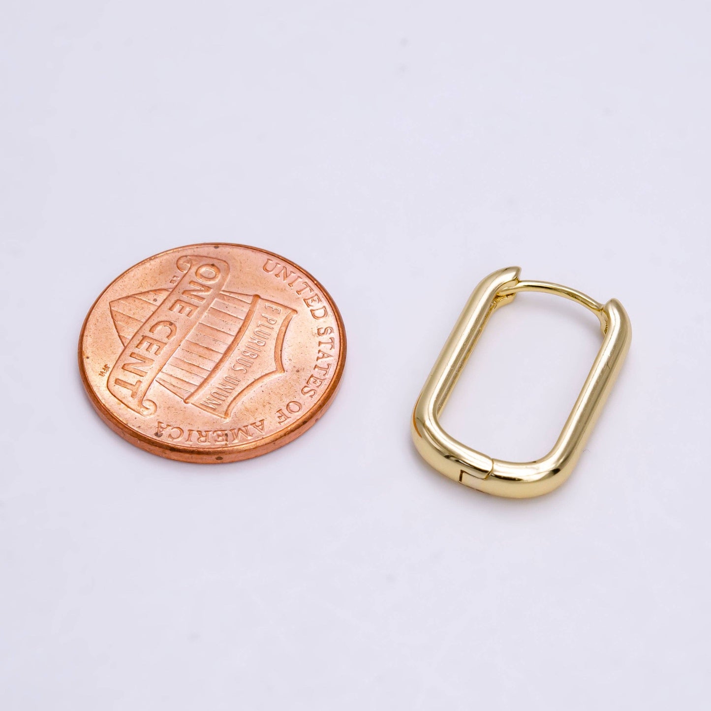 Glow 14K Gold Filled Oblong Minimalist Earrings