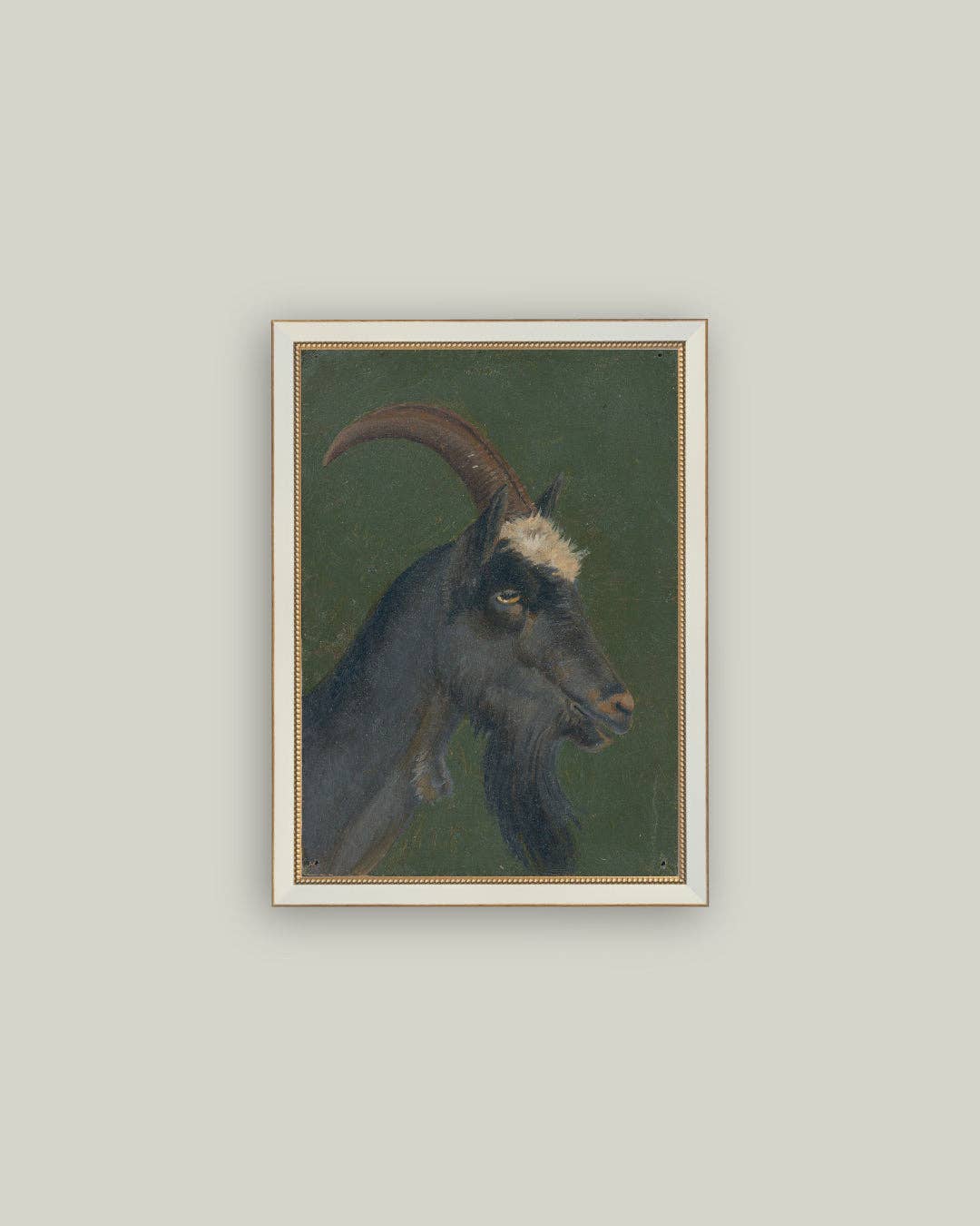 The Goat Framed Antique Art