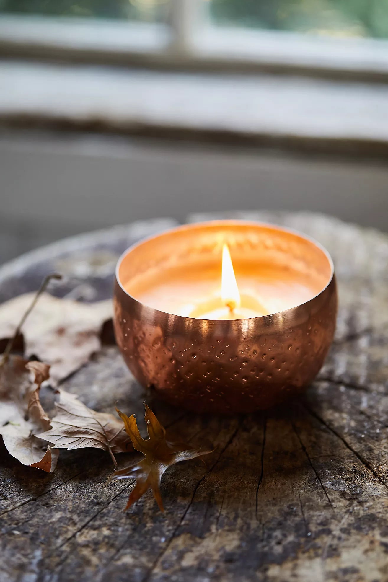 Woodfire Illume Brass Candle