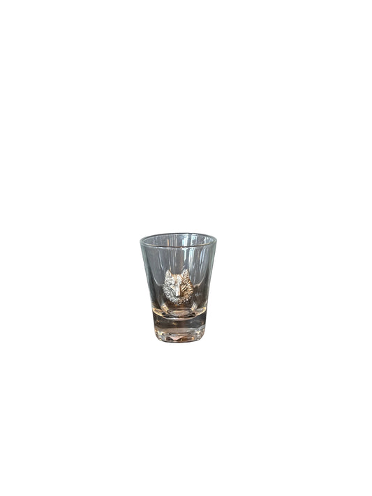 MENAGERIE CLASSIC 2oz shot glass Wolf