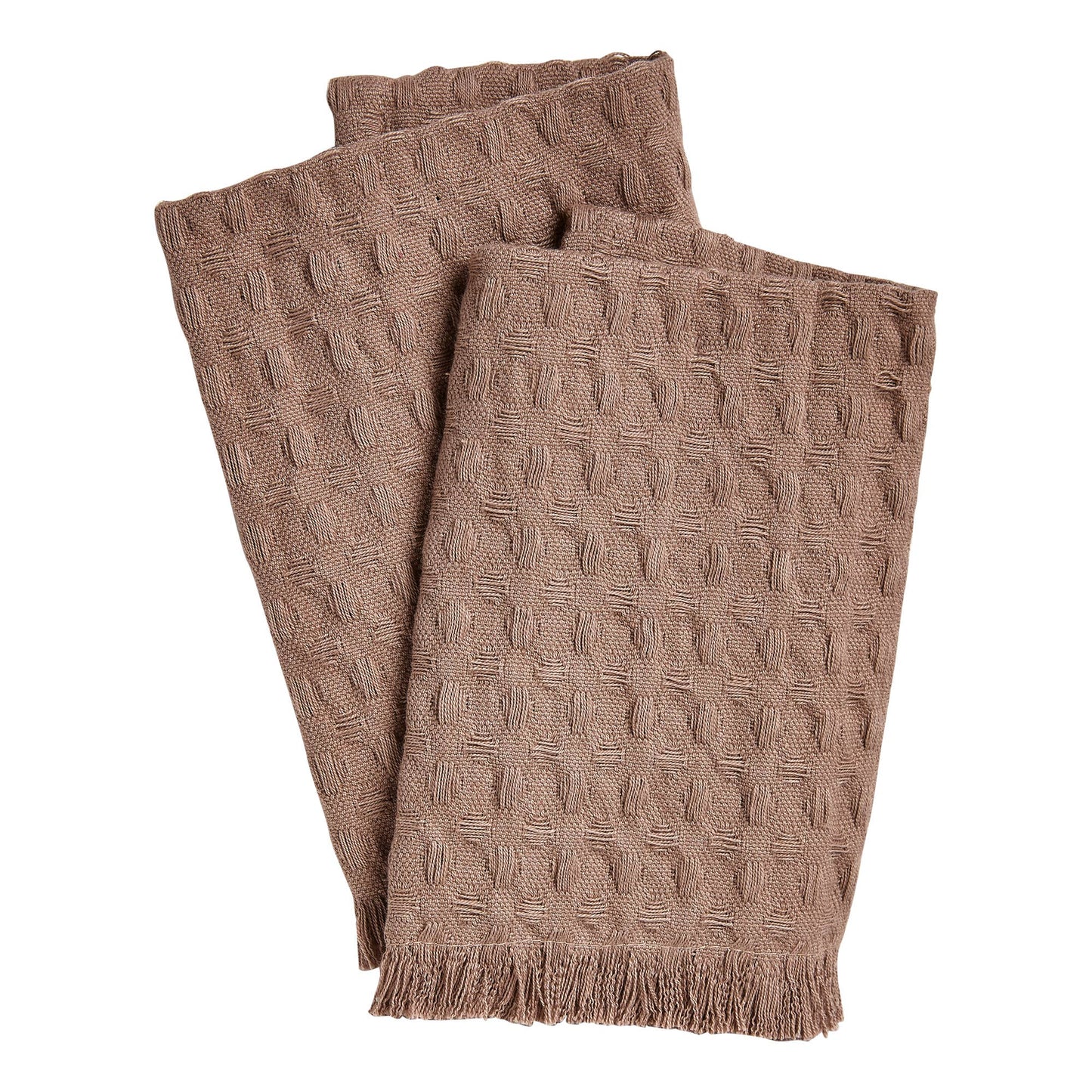 Wellbeing Waffle Wash Cloth Set of 2 Latte Organic Cotton