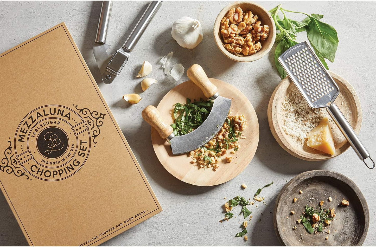 Mezzaluna Chopping Set