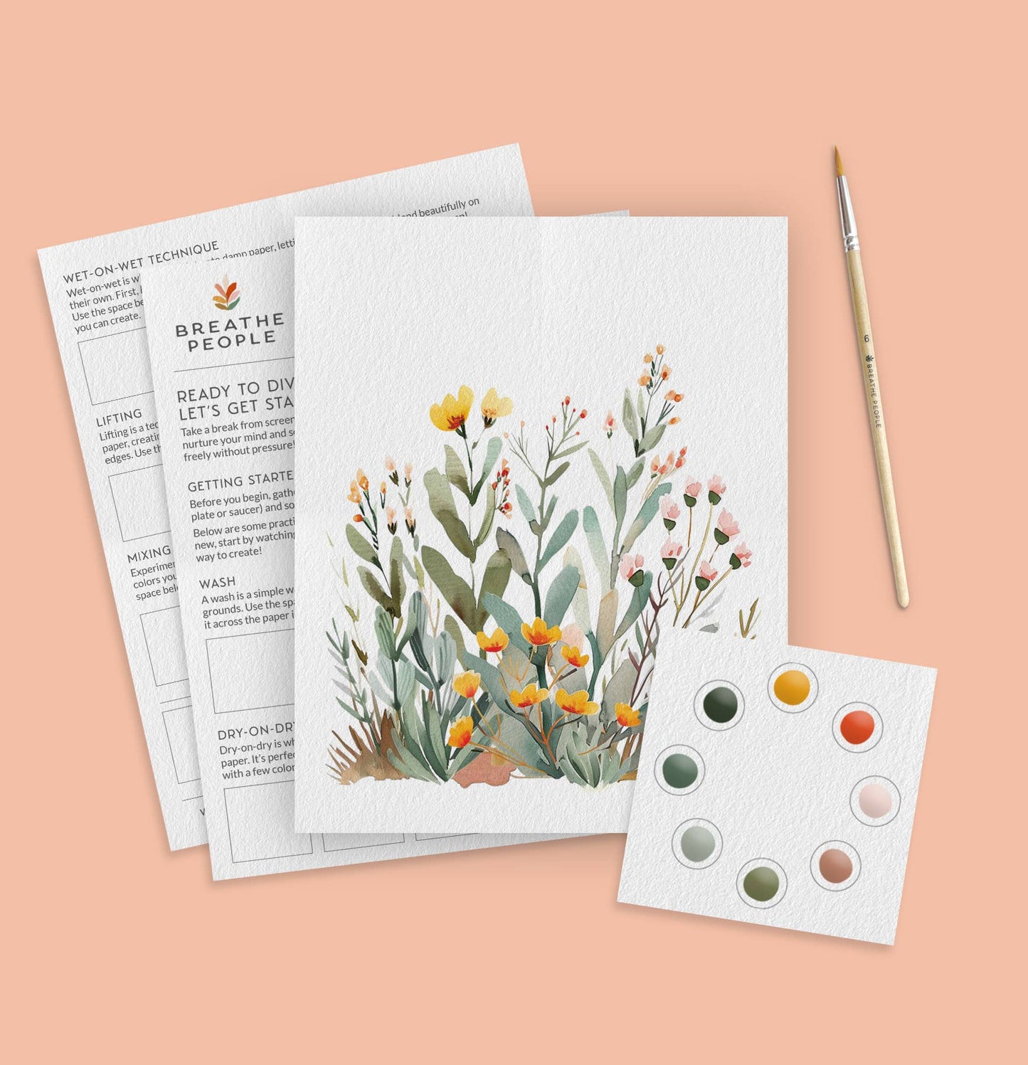 All-In-One Watercolor Paint Set - Desert Bloom