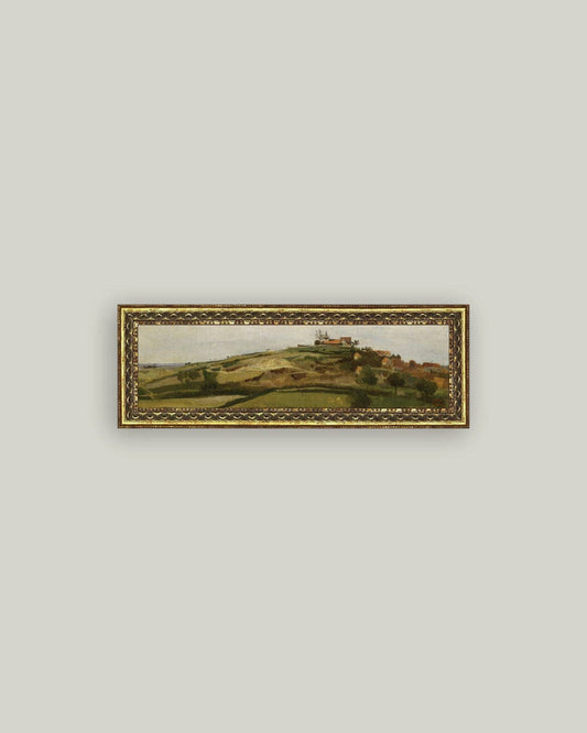 View of Lormes Framed Antique Art