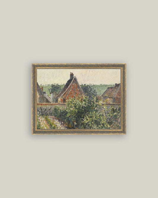 Near the Garden Framed Antique Art