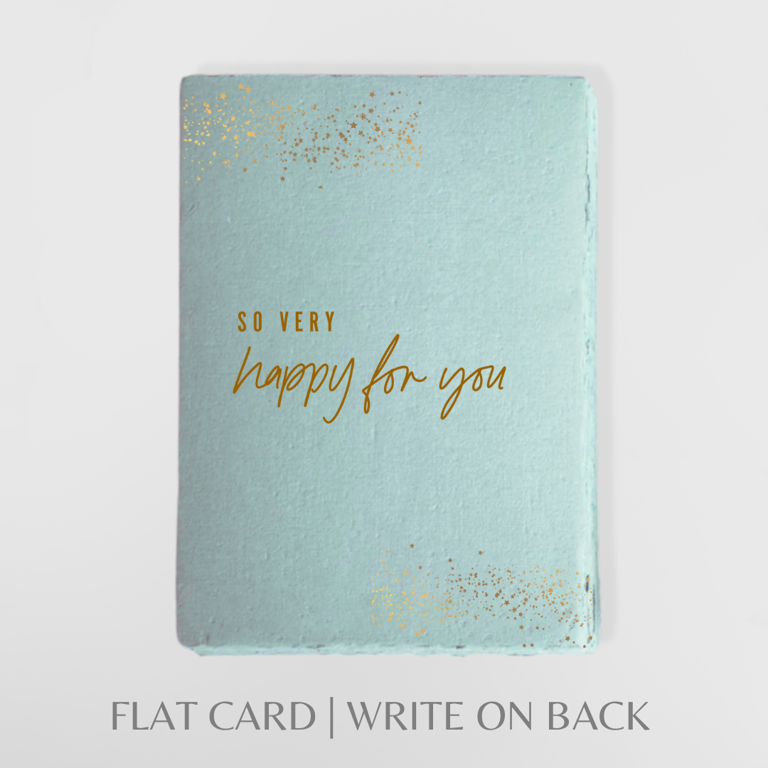 So Very Happy For You | Foil Greeting Card