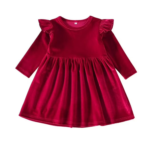 Christmas Red Velvet Dress 6 Years