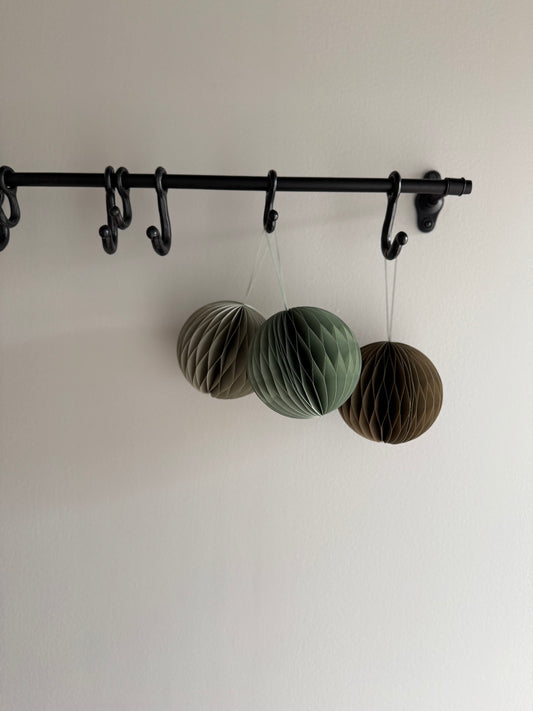 Large Green Honeycomb Ornament