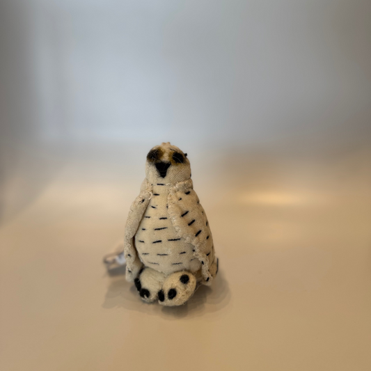 Cotton Velvet Snow Owl Ornament
