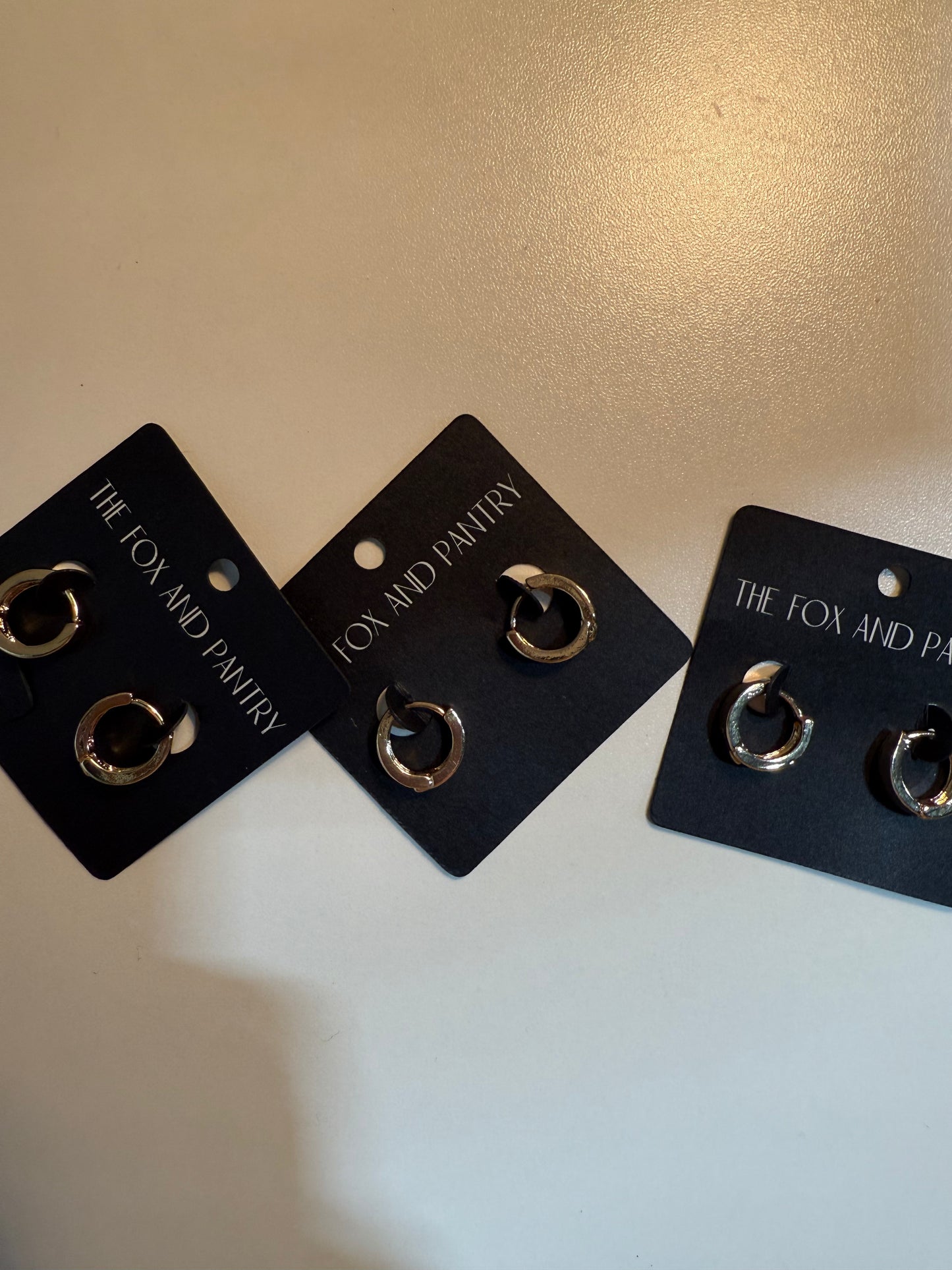 Tiny Round Gold Clicker Huggie Hoops