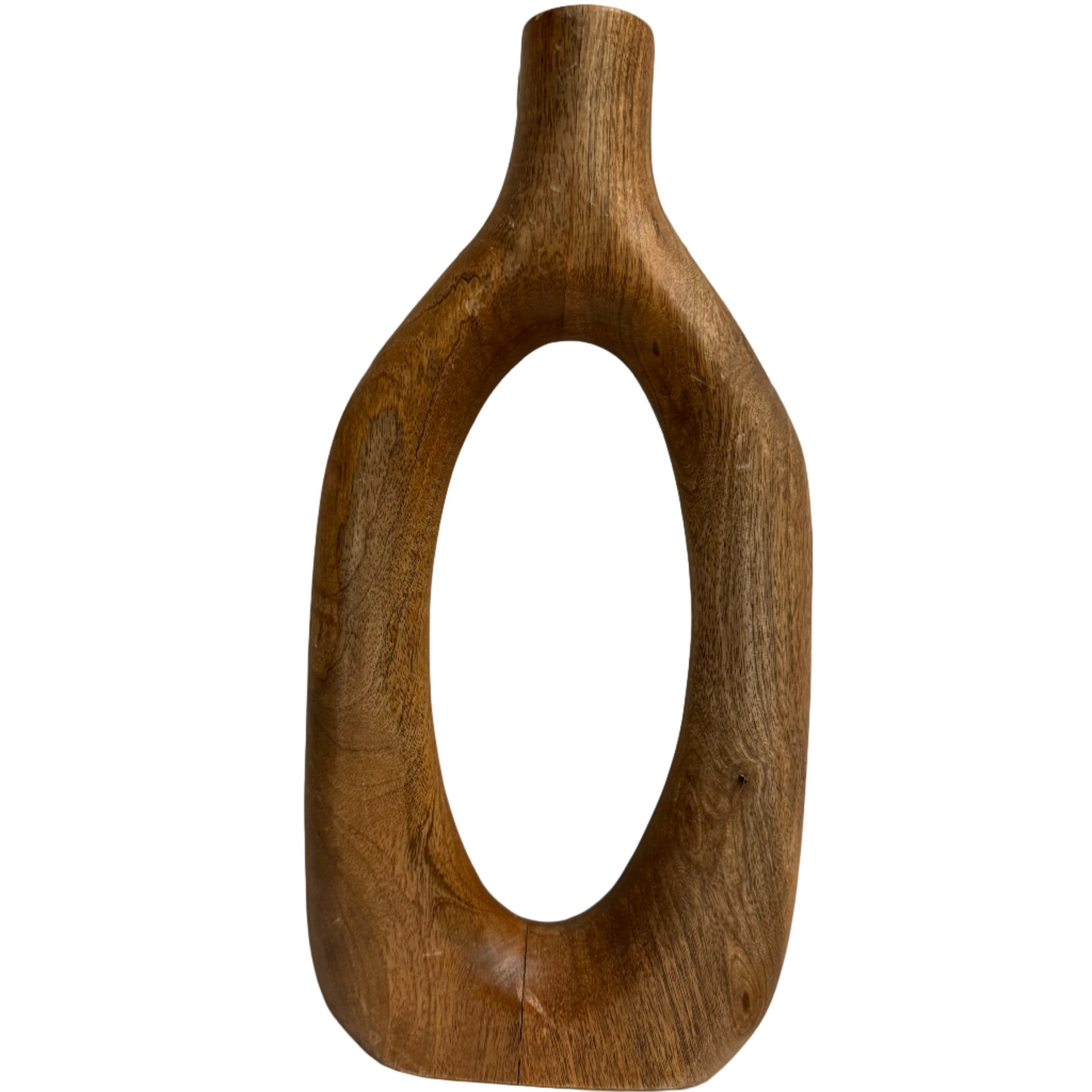 XL Tall Wood Vase Abstract