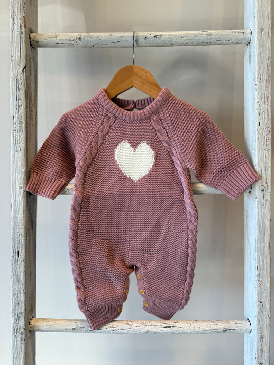 Pink Heart Toddler Sweater