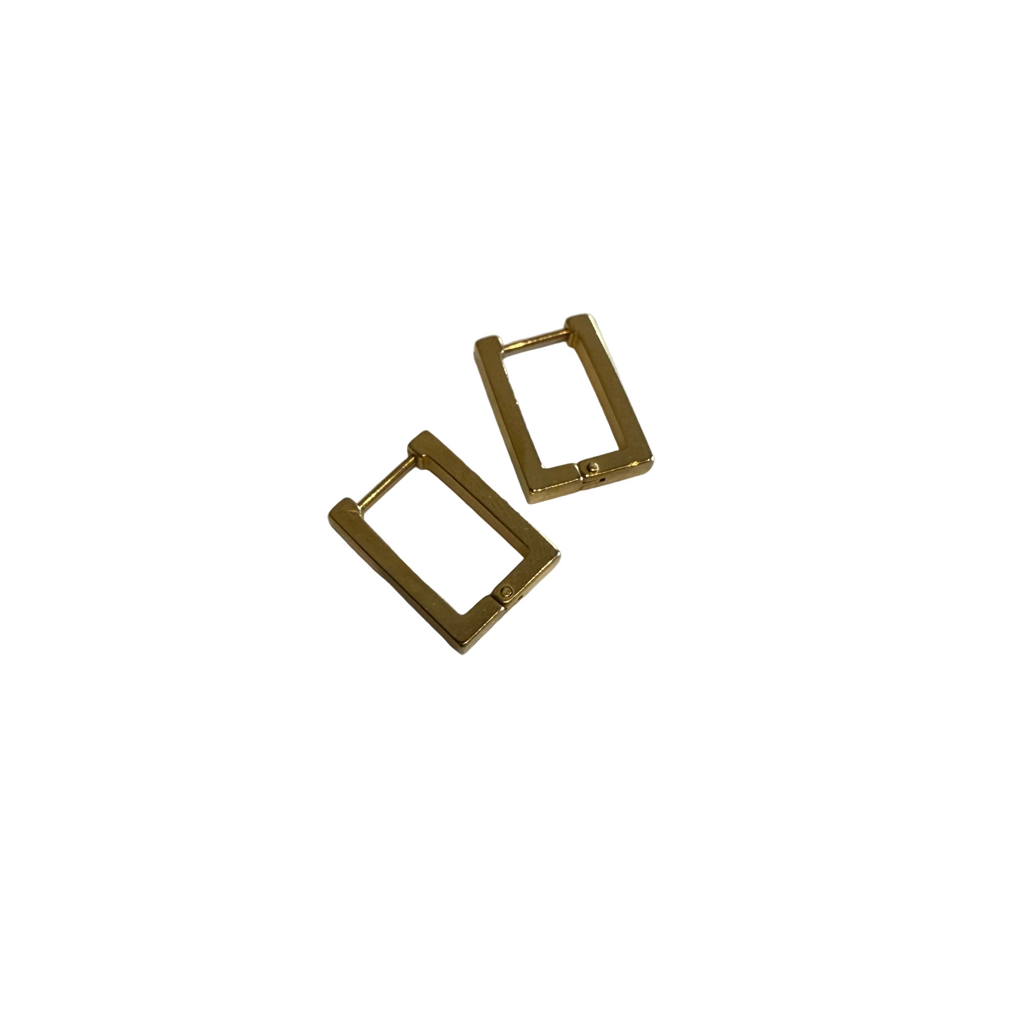 Golden Square Geometric Earrings