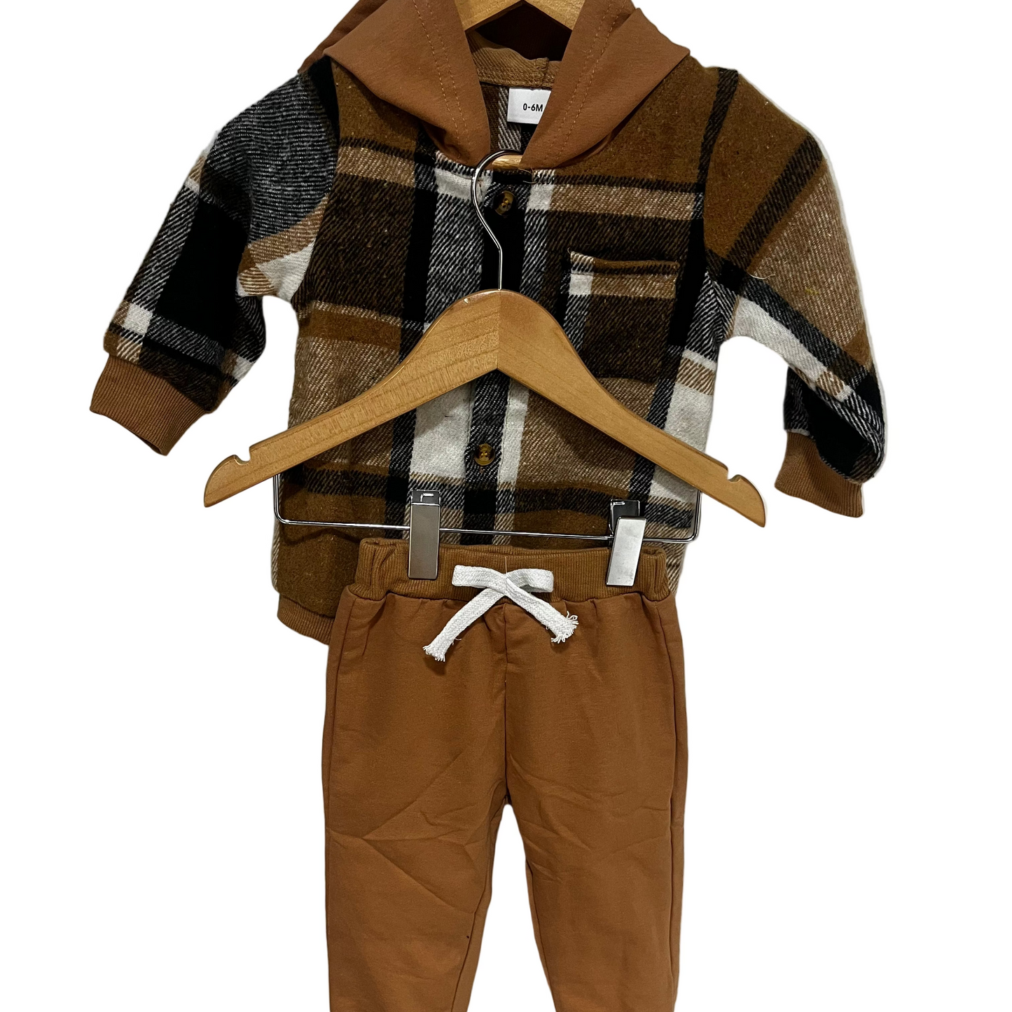 Fall Baby Boy Flannel 2 Piece Set