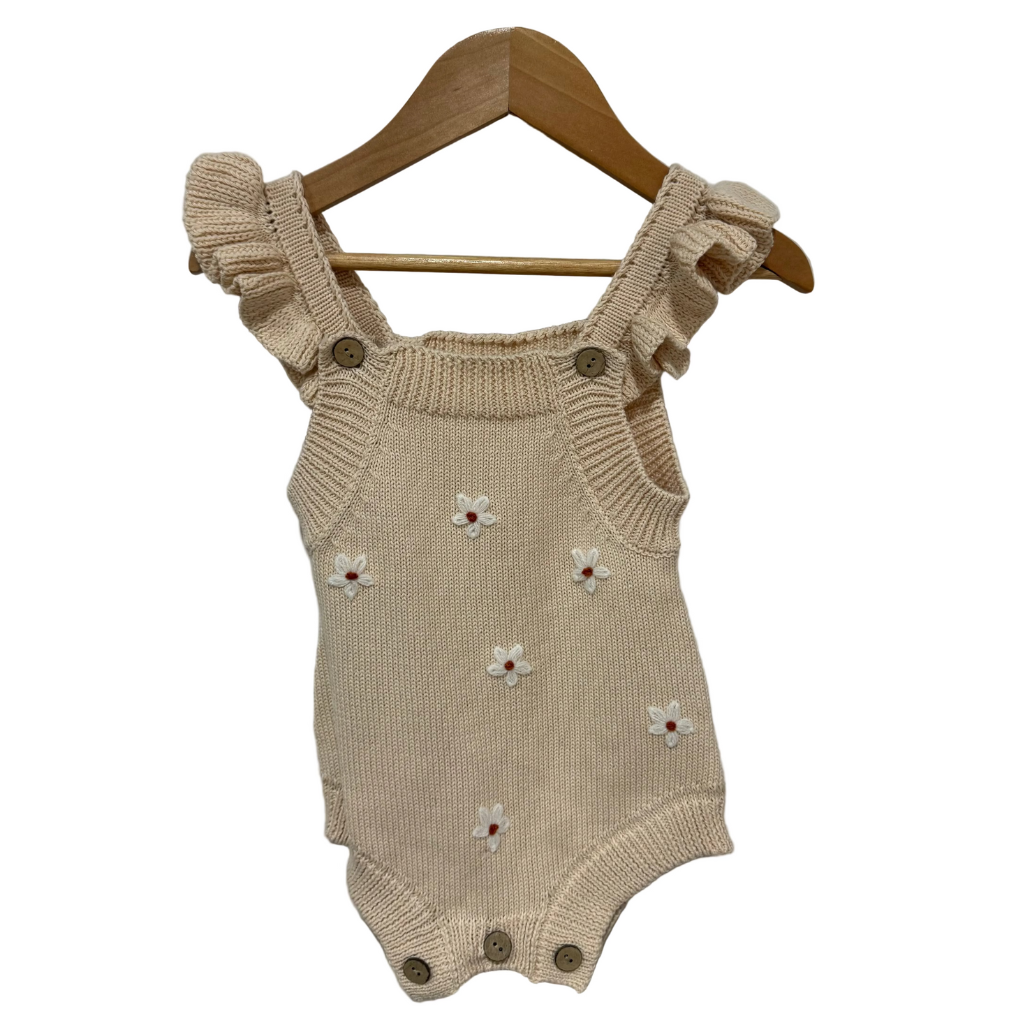 Ruffle Sweater Summer Romper