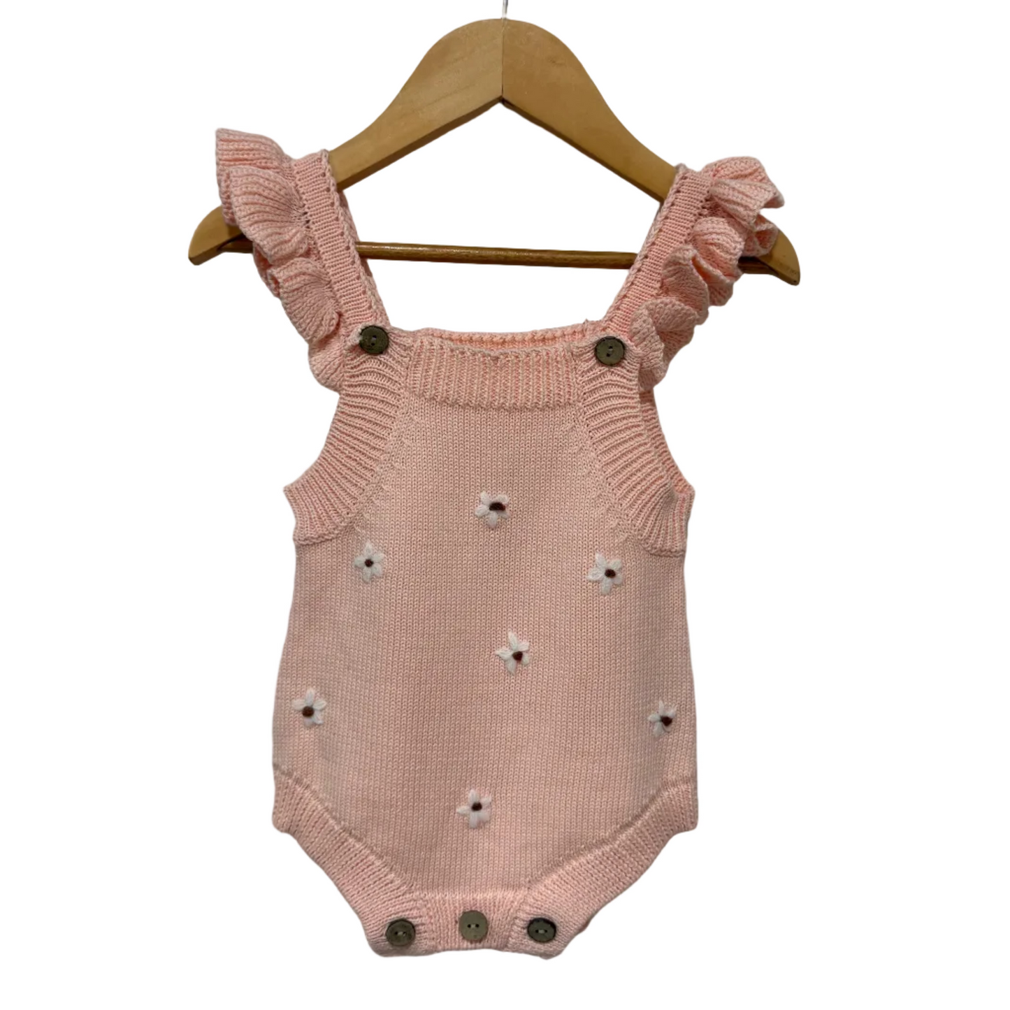 Ruffle Sweater Summer Romper