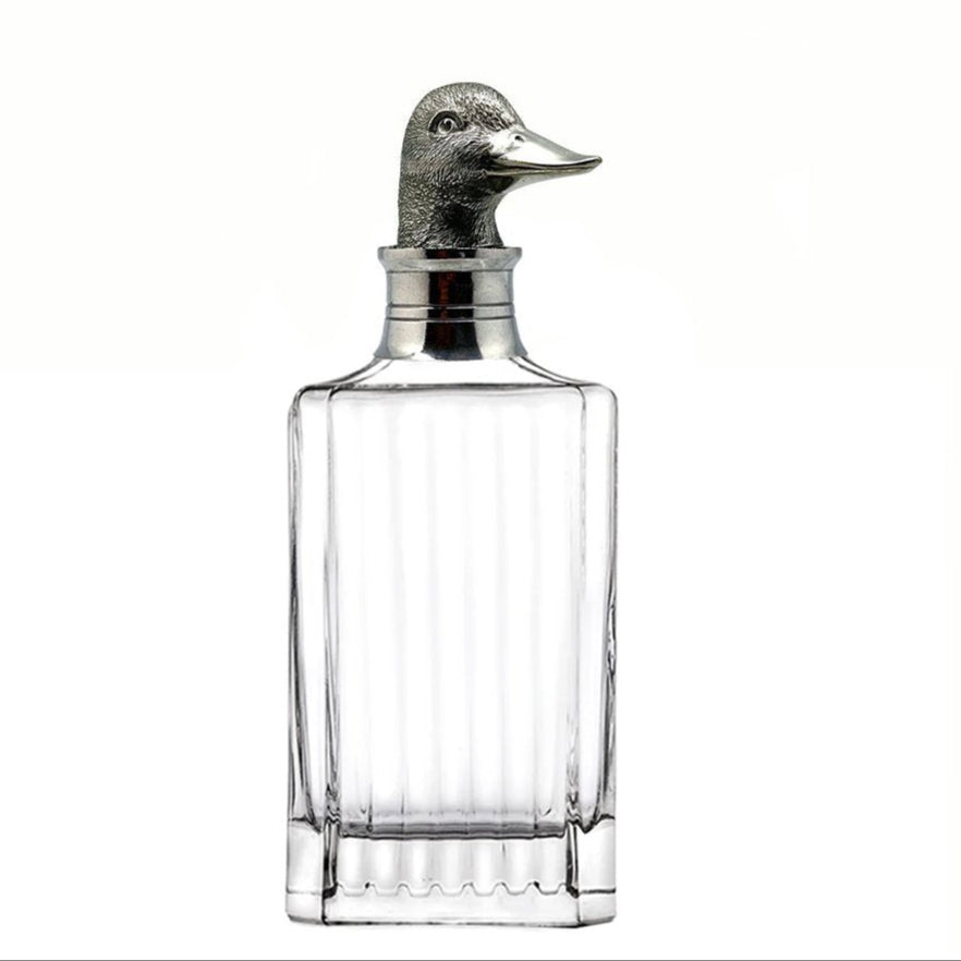 Crystal Whiskey Decanter Duck